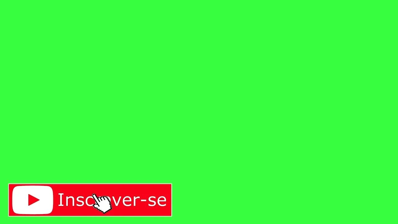 Chroma key botão inscreva-se green screen