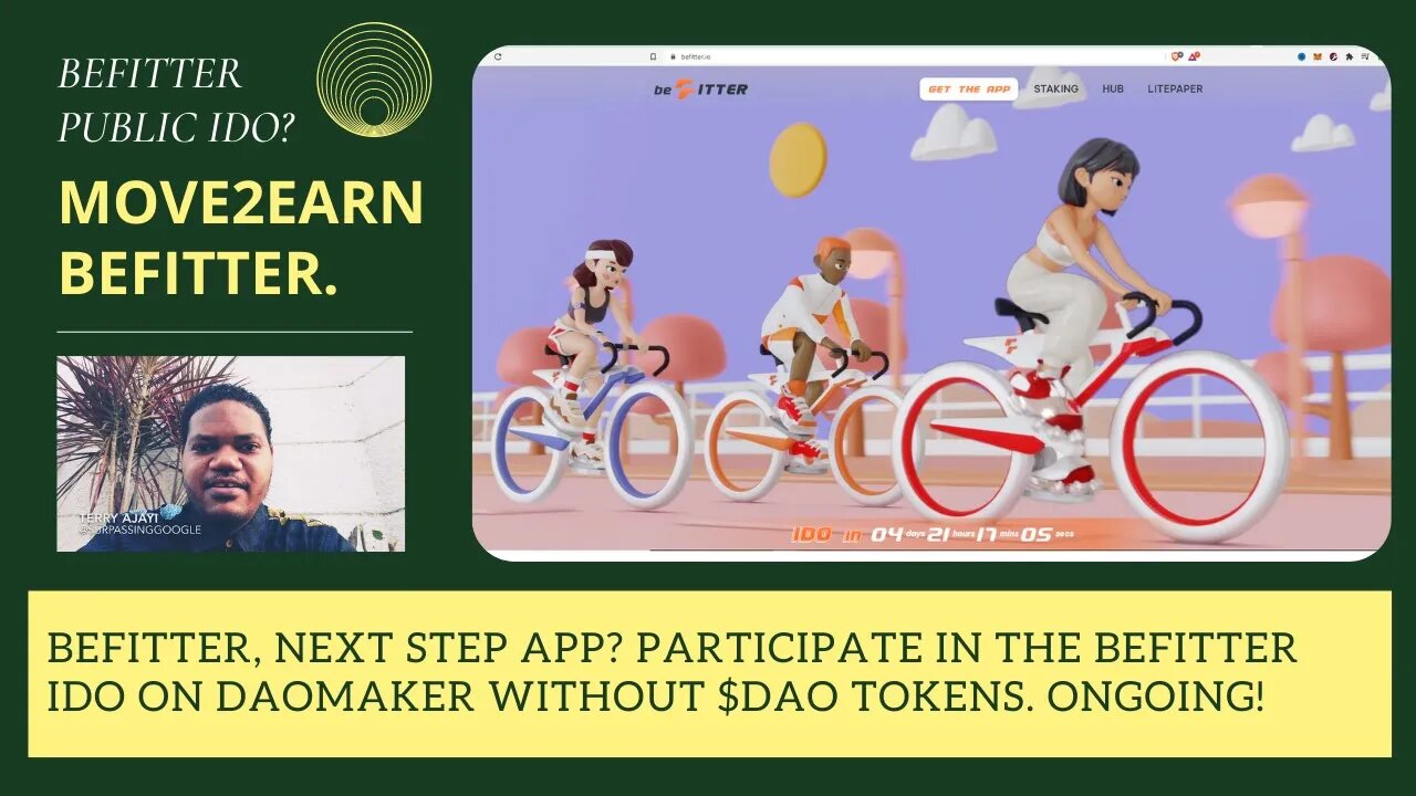 Befitter, Next Step APP? Participate In The Befitter IDO On Daomaker Without $DAO Tokens. Ongoing!