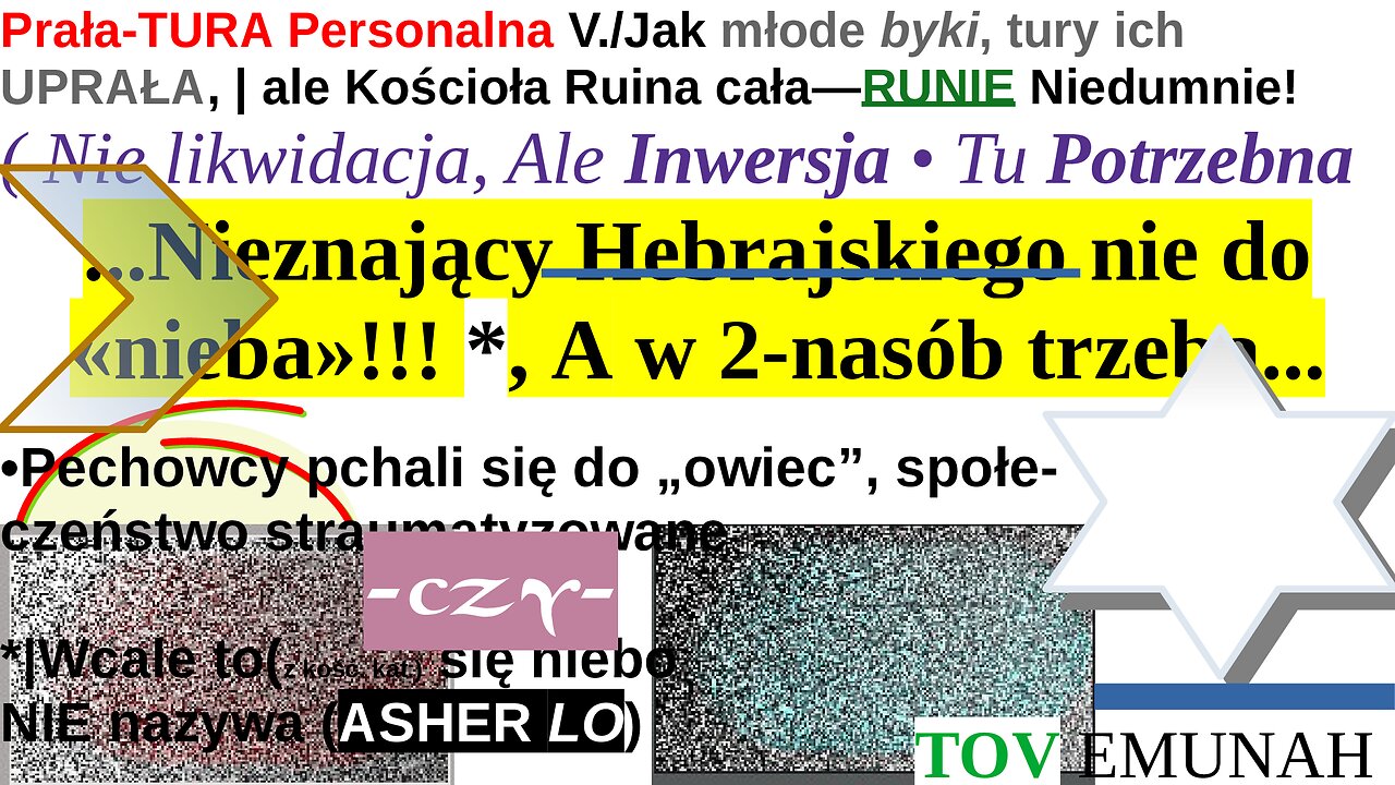 Prała-TURA Personalna V./Jak młode byki, tury ich UPRAŁA, | ale Kościoła Ruina cała—RUNIE Niedumnie!