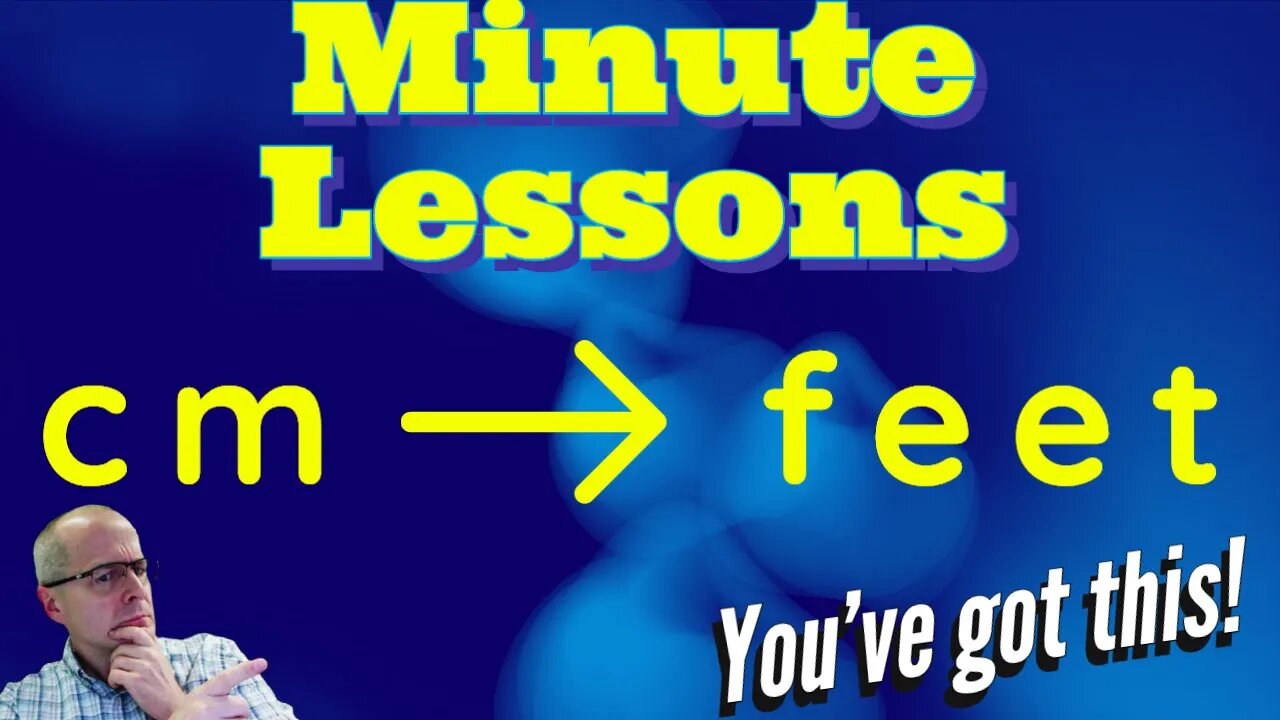 Convert Centimeters (cm) to Feet Dimensional Analysis 1- Minute Lessons (Made Extremely EASY!)