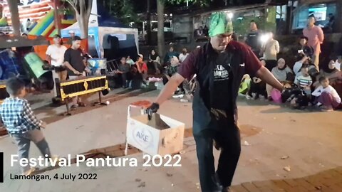 FESTIVAL PANTURA 2022, Aksi Bocil Feat Musisi Angklung #lamongan #event #hutlamongan #pesonaindo