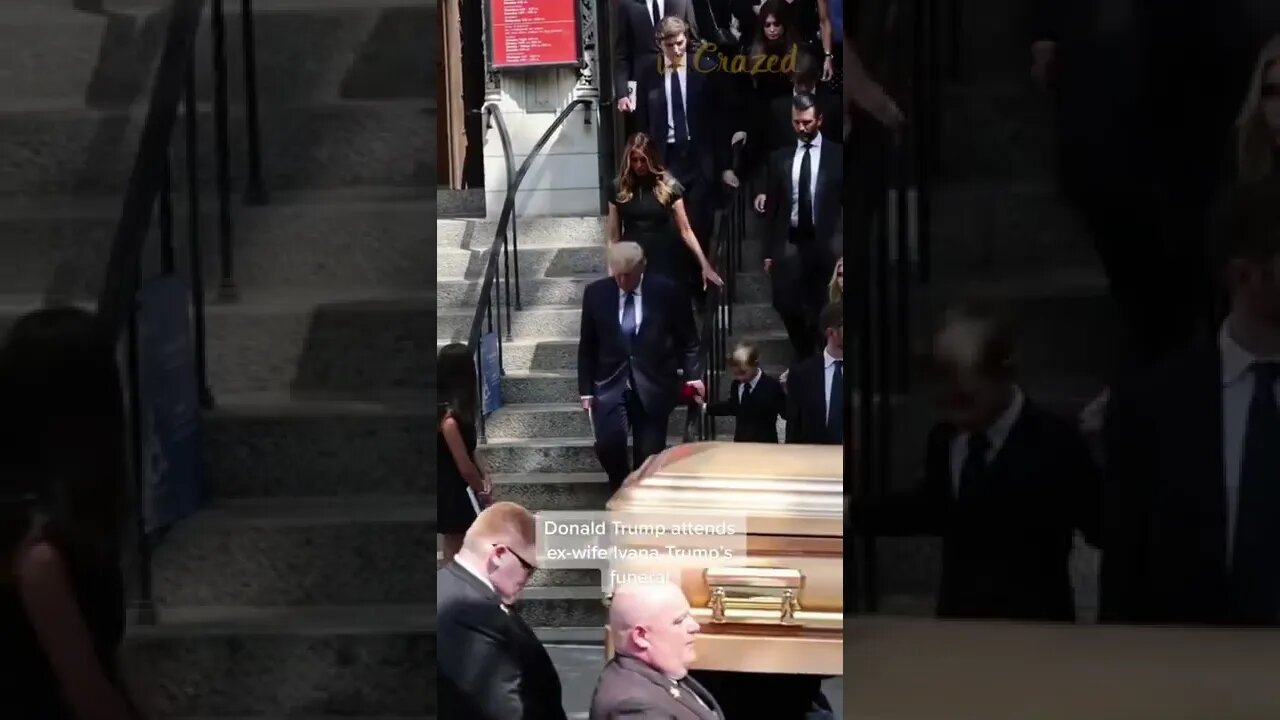 Donald Trump attends ex-wife Ivana’s funeral