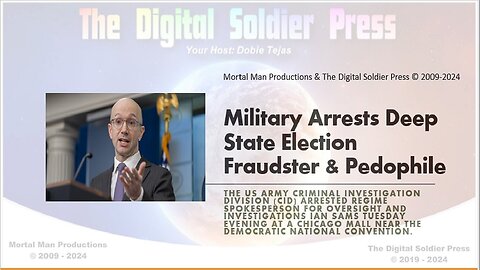 Military Arrests Deep State Election Fraudster & Pedophile