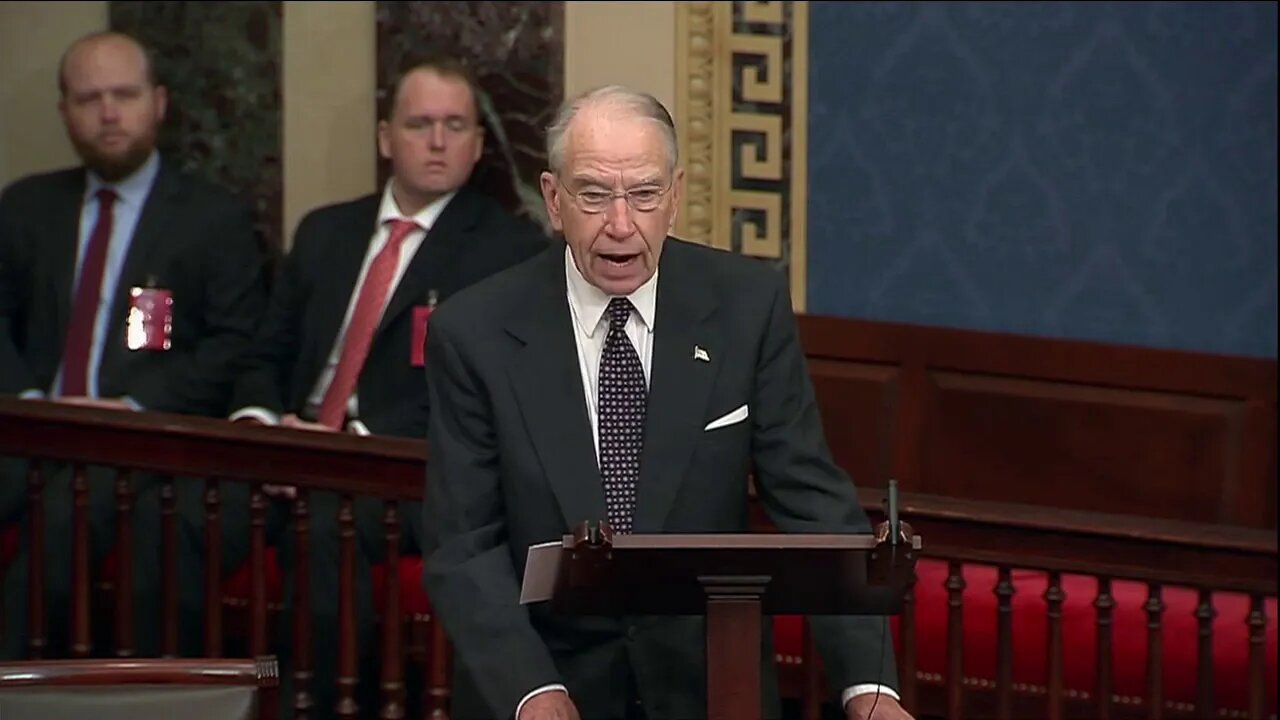 🔴👀🔴 Grassley On the Whistleblower Programs Improvement Act of 2019