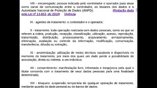 Leitura LGPD - Lei Geral de Proteção de Dados PArte 1