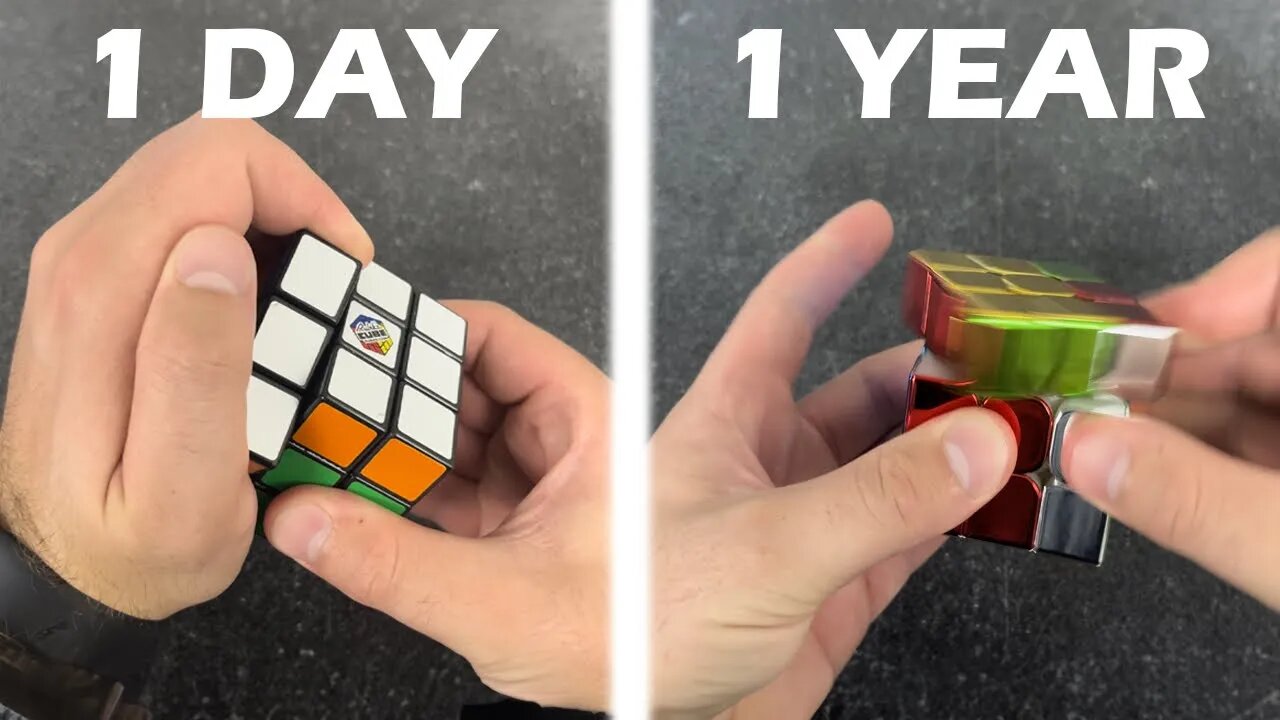 1 Day vs. 1 Year of Cubing