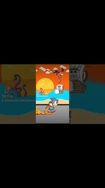 One Piece x Sonic : Gif ART #onepiece #sonic #luffy #crossover #geek #nerd #otaku