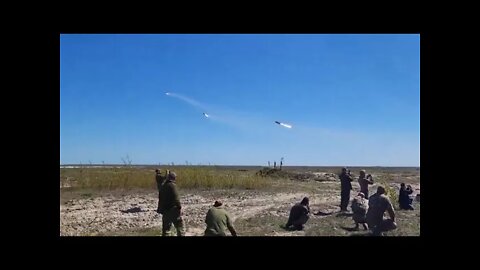 12.05.2022 Video of the launch of British Brimstone missiles by the Ukrainian military from a car