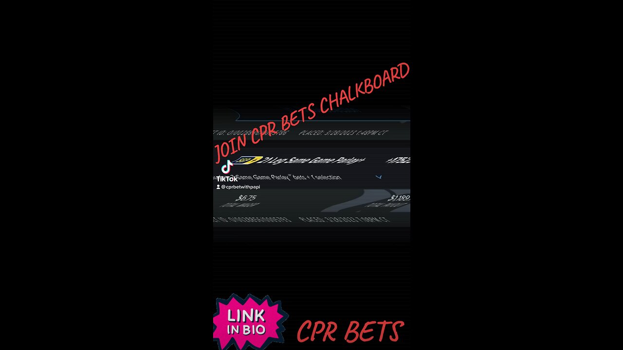 21Leg Parlay HIT!!!! Join CPR BETS CHALKBOARD