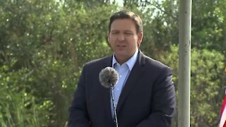 Florida Gov. Ron DeSantis makes environmental announcement in Miami