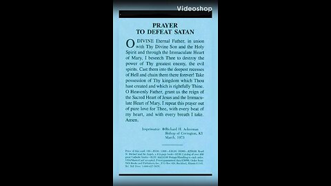 A Prayer to Defeat Satan