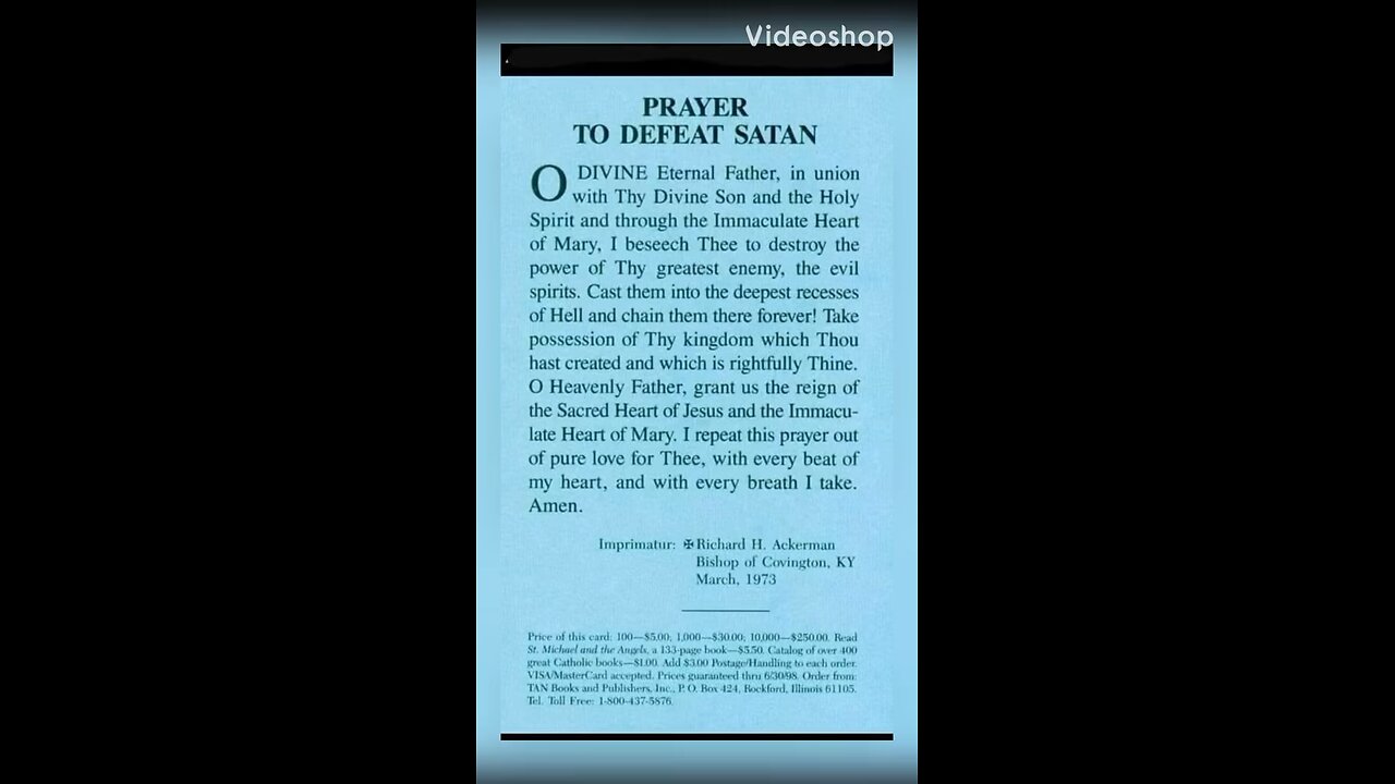 A Prayer to Defeat Satan