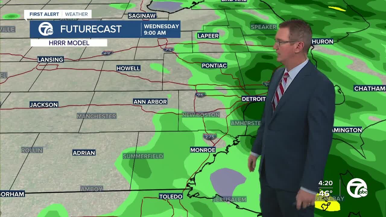 Warmer and wetter tomorrow