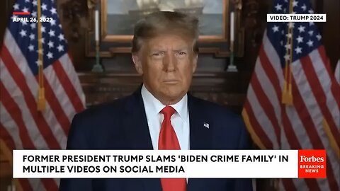 BREAKING NEWS: Trump Accuses 'Biden Crime Family Of 'Influence Peddling And Corruption' In New Vids