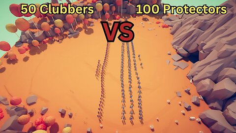 50 Clubbers Versus 100 Protectors || Totally Accurate Battle Simulator