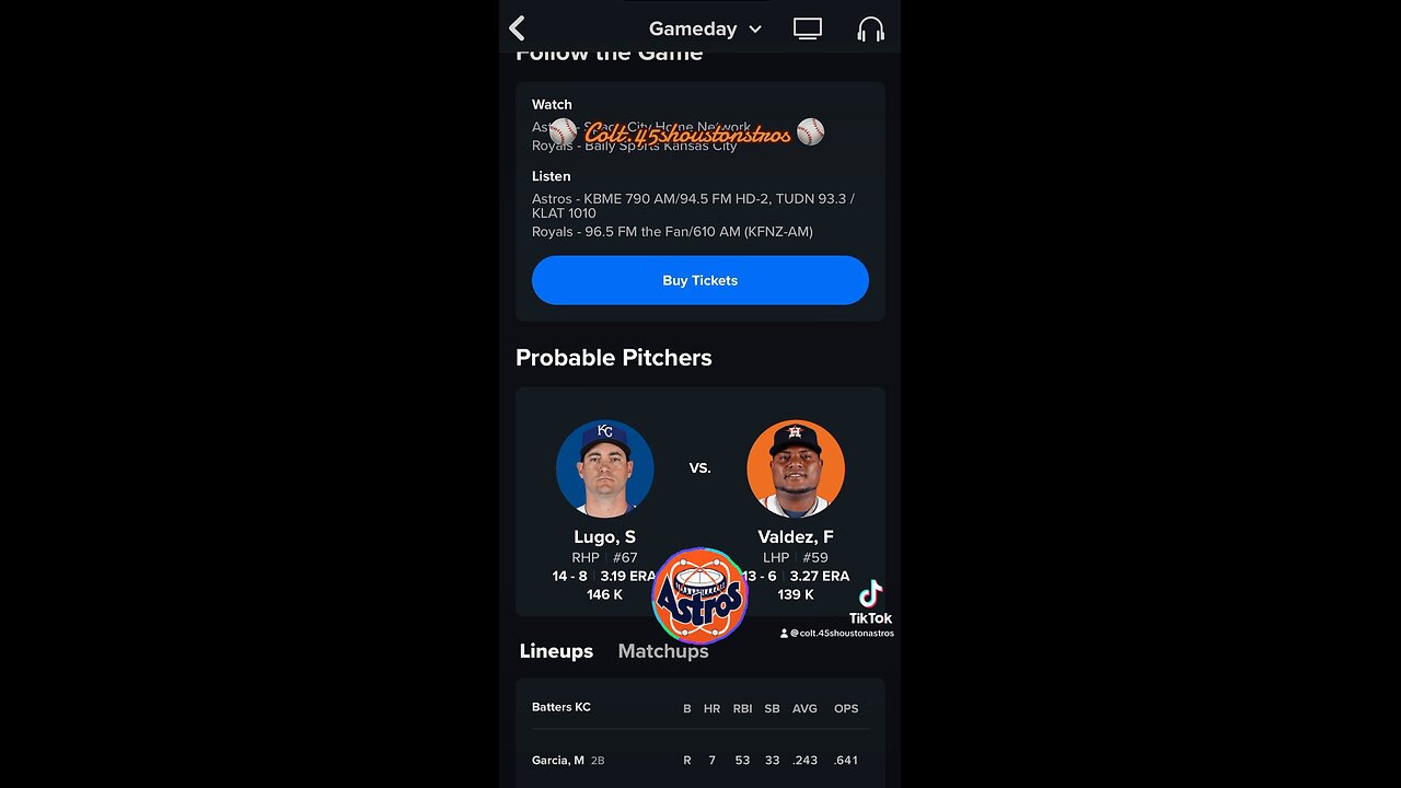 Astros vs Royals 08/30/2024 #astros