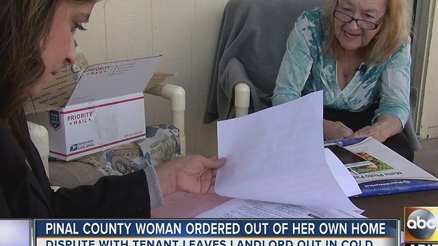 Pinal County woman ordered out of her own home after dispute with tenant