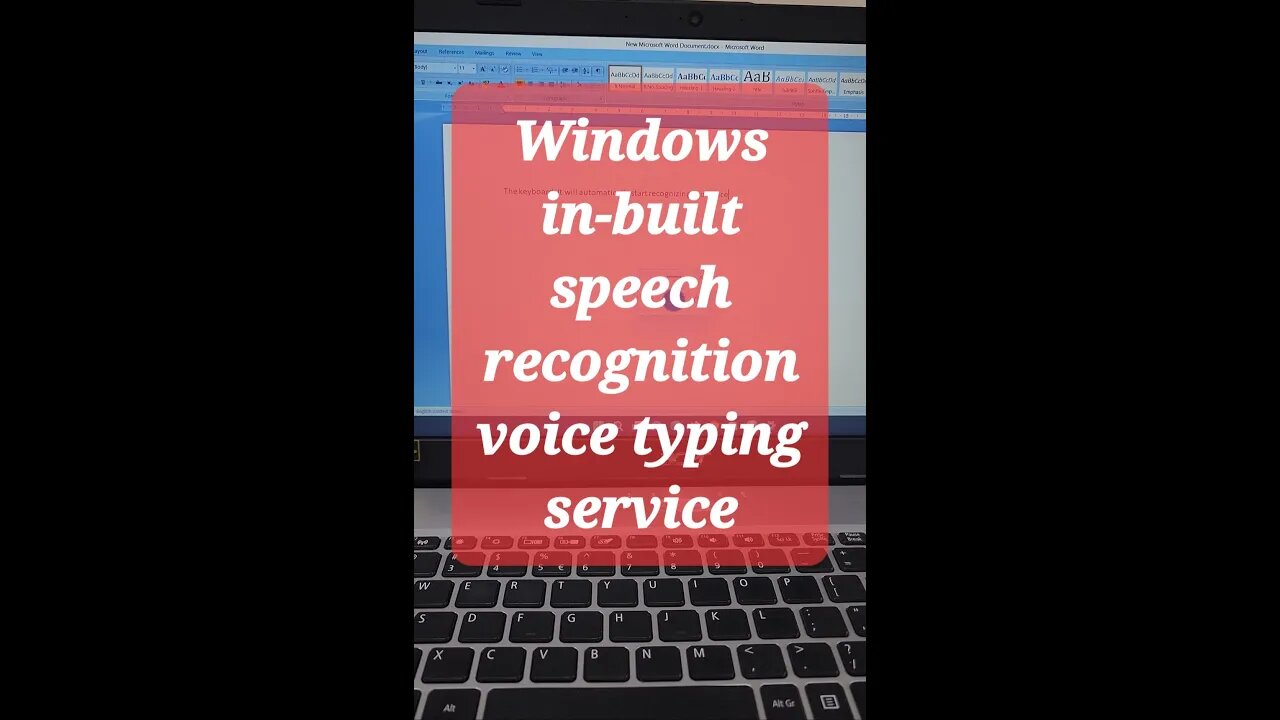 Try Windows in-built speech recognition voice typing service #shorts #youtubeshorts