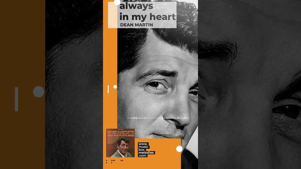 [Music box melodies] - Always in My Heart by Dean Martin #Shorts