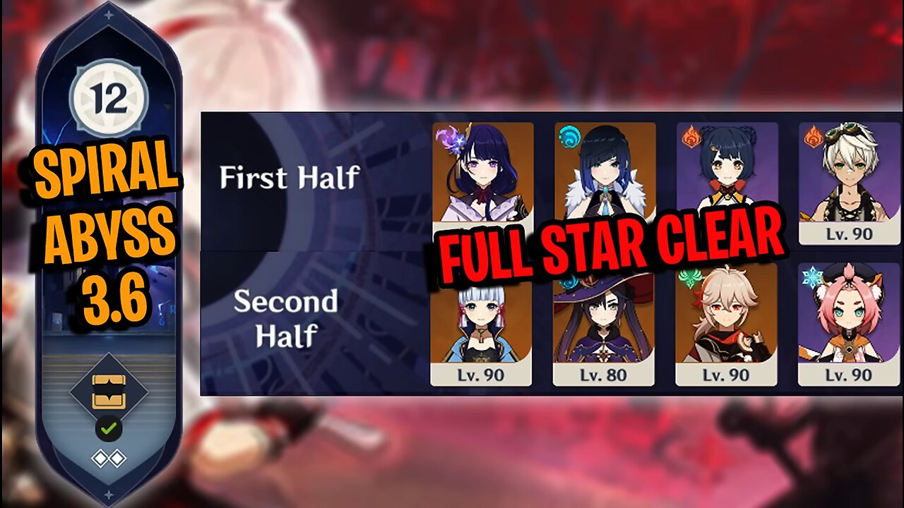 NEW Spiral Abyss 3.6 Floor 12 (9 Stars) | C0 RAIDEN NATIONAL | C0 AYAKA FREEZE