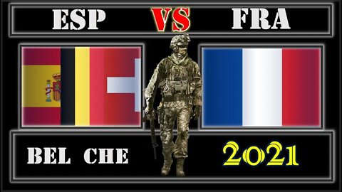 Spain Switzerland Belgium VS France 🇪🇸 Military Power Comparison 2021 🇧🇪,Military Power