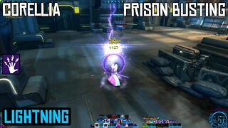 SWTOR PVE | Corellia Heroic Mission - Prison Busting | Level 75 Lightning Sorcerer