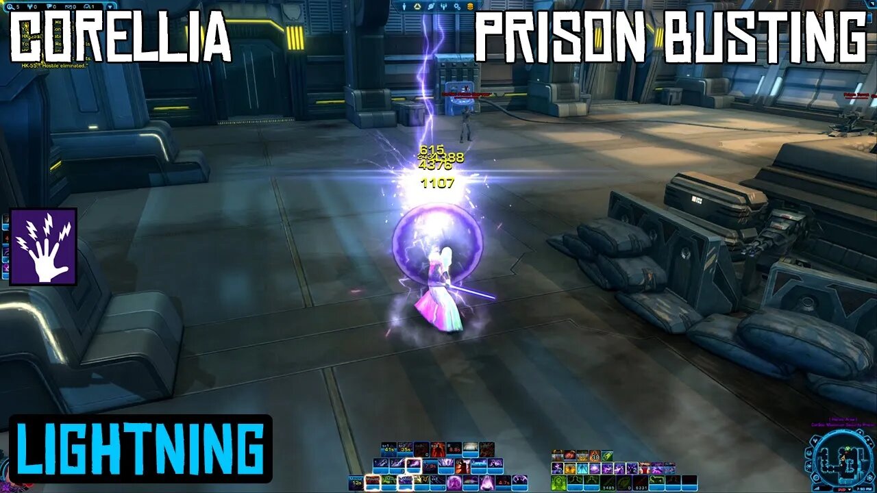 SWTOR PVE | Corellia Heroic Mission - Prison Busting | Level 75 Lightning Sorcerer