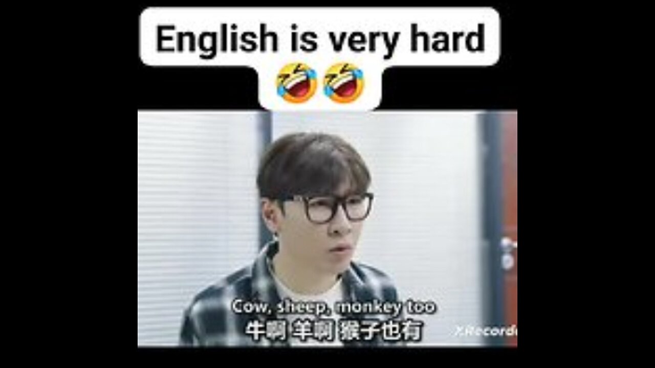 Funny viedo English is so difficult