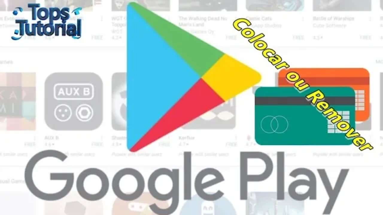 Como Botar e Tirar Cartão de Credito na Play Store