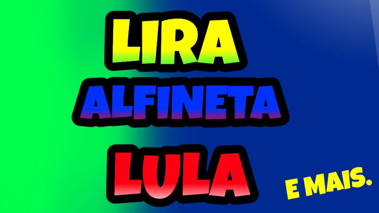 LIRA ALFINETA LULA E MAIS.