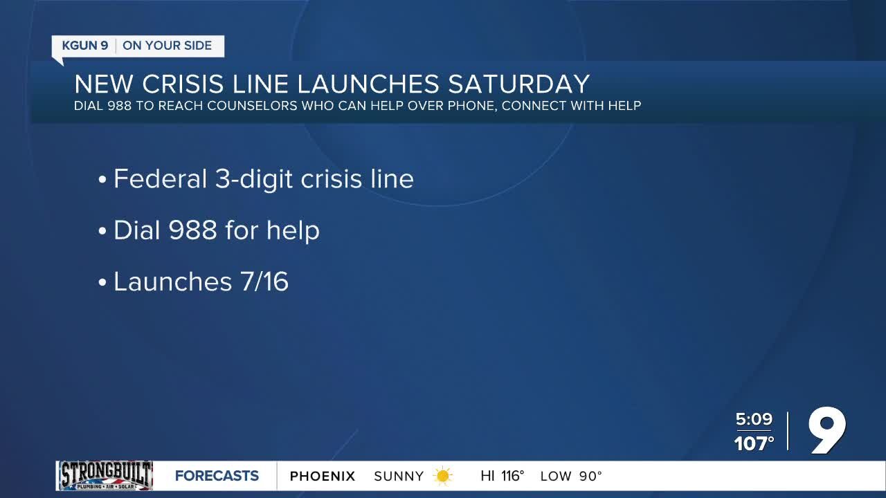 New crisis line launches Saturday