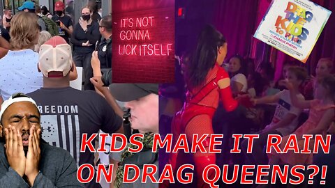 Christ Is KING Protests ERUPT As Kids MAKE IT RAIN On Drag Queens Inside Dallas Gay Bar!