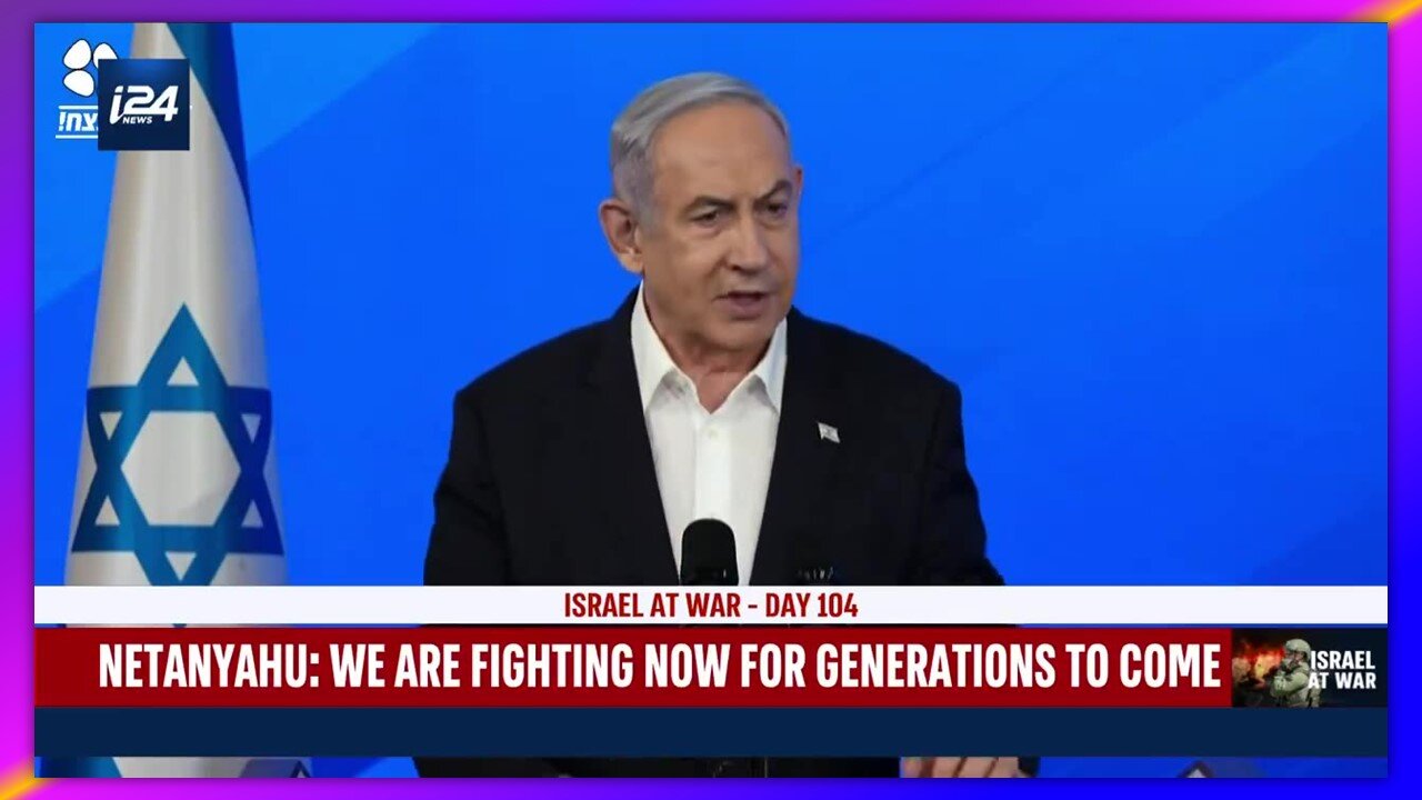 NETANYAHU - "ISRAEL HAS TO CONTROL THE ENTIRE AREA FROM ROGER TO THE SEA"