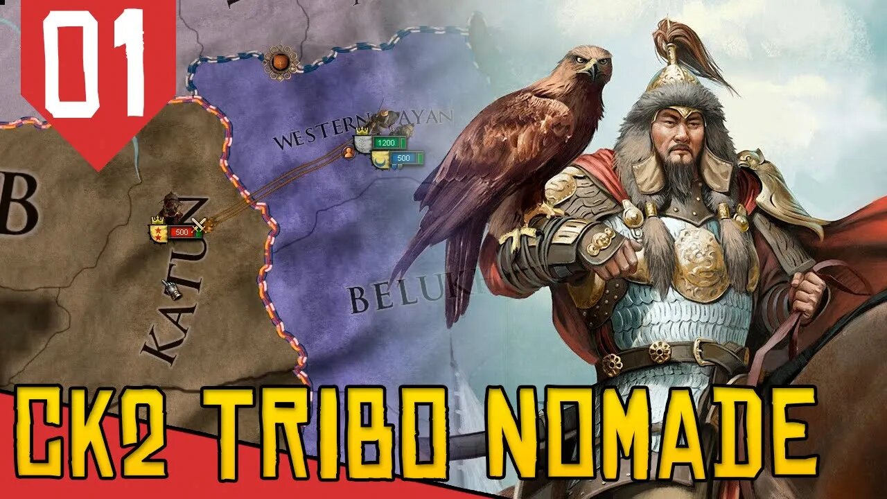 Invasão dos NÔMADES BUDISTAS KHAGANTES - CK2 Steppe Nomad Budista #01[Série Gameplay Português PTBR]