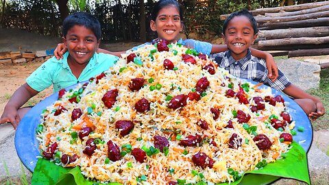 MUTTON FRIED RICE | Restaurant Style Mutton Fried Rice | Village Fun Cooking