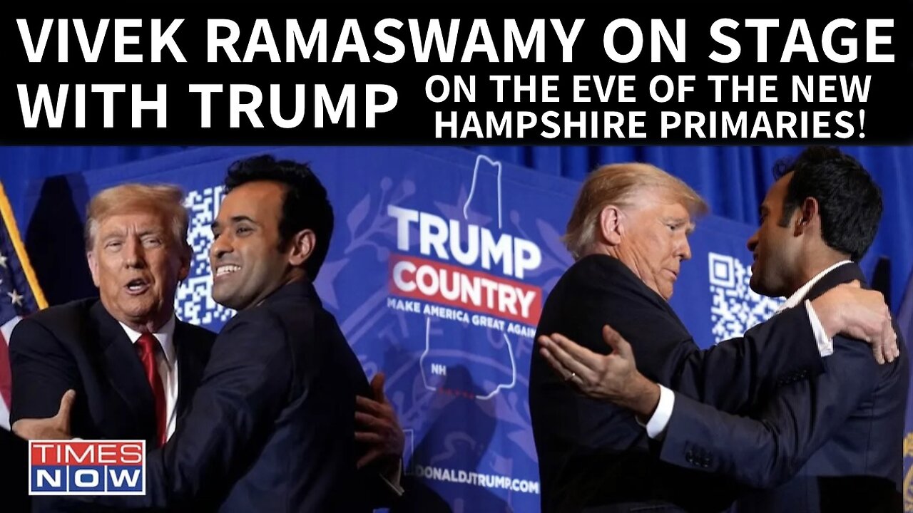 BREAKING: Trump Brings Vivek Ramaswamy on Stage at Tonight's New Hampshire Trump Rally! (1/22/24) | WE in 5D: NOTE—When Trump Picks His VP Another [LARGE] “Block” of the Q-Tard/JFK Jr. Narrative Will Be Dissembled.