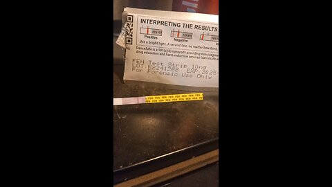 fentanyl test strip and redbull