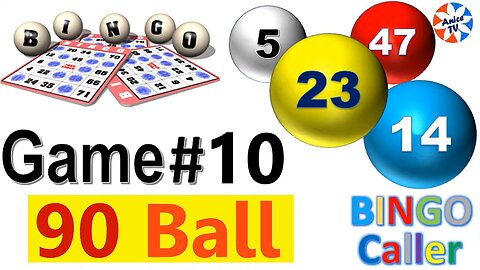 90-Ball Bingo Caller - Game#10 American English