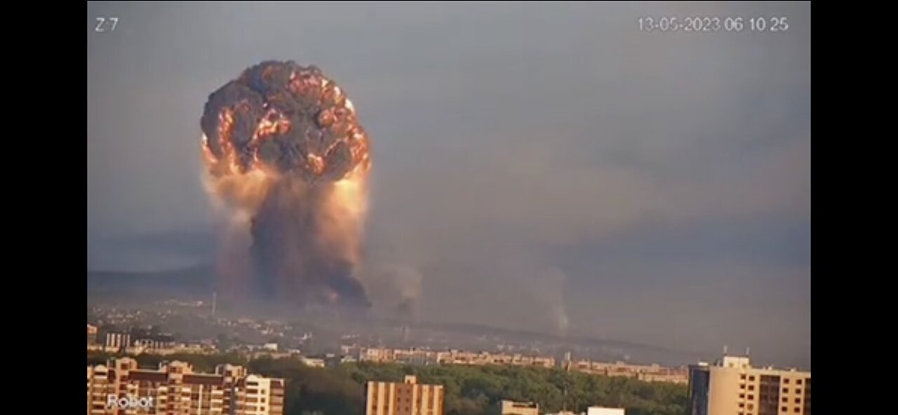 Video of Russia Blowing Up NATO Ammo Dump