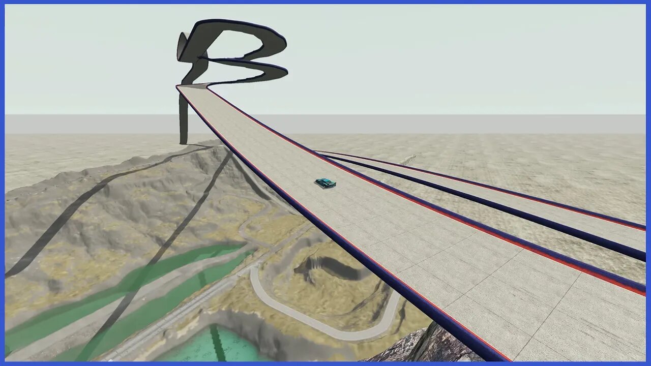 IMPOSSIBLE TO PASS, STUNT ON BRIDGE & LOOP ON THE BRIDGE!! #351 – BeamNG Drive