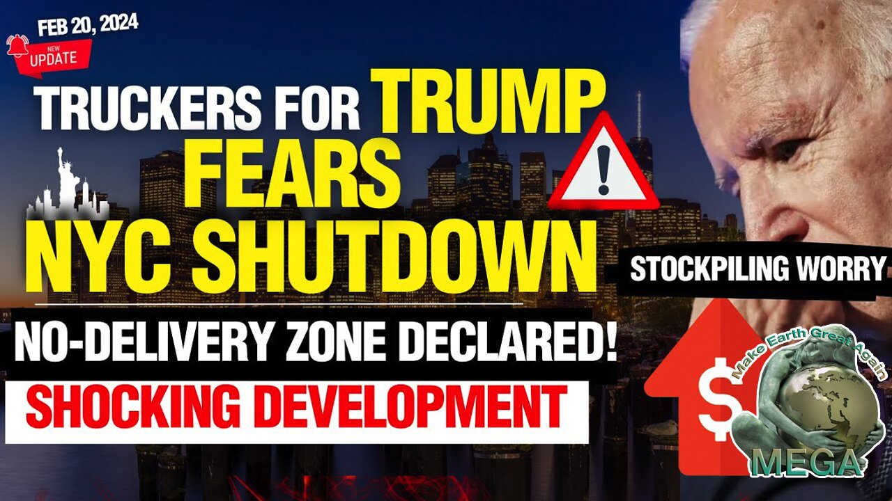 OH HOW SMOOTH A FALSE FLAG.. -- NYC CRISIS: TRUCKERS For TRUMP Fears NEW YORK CITY SHUTDOWN | No-DELIVERY Zone Declared BY Truckers