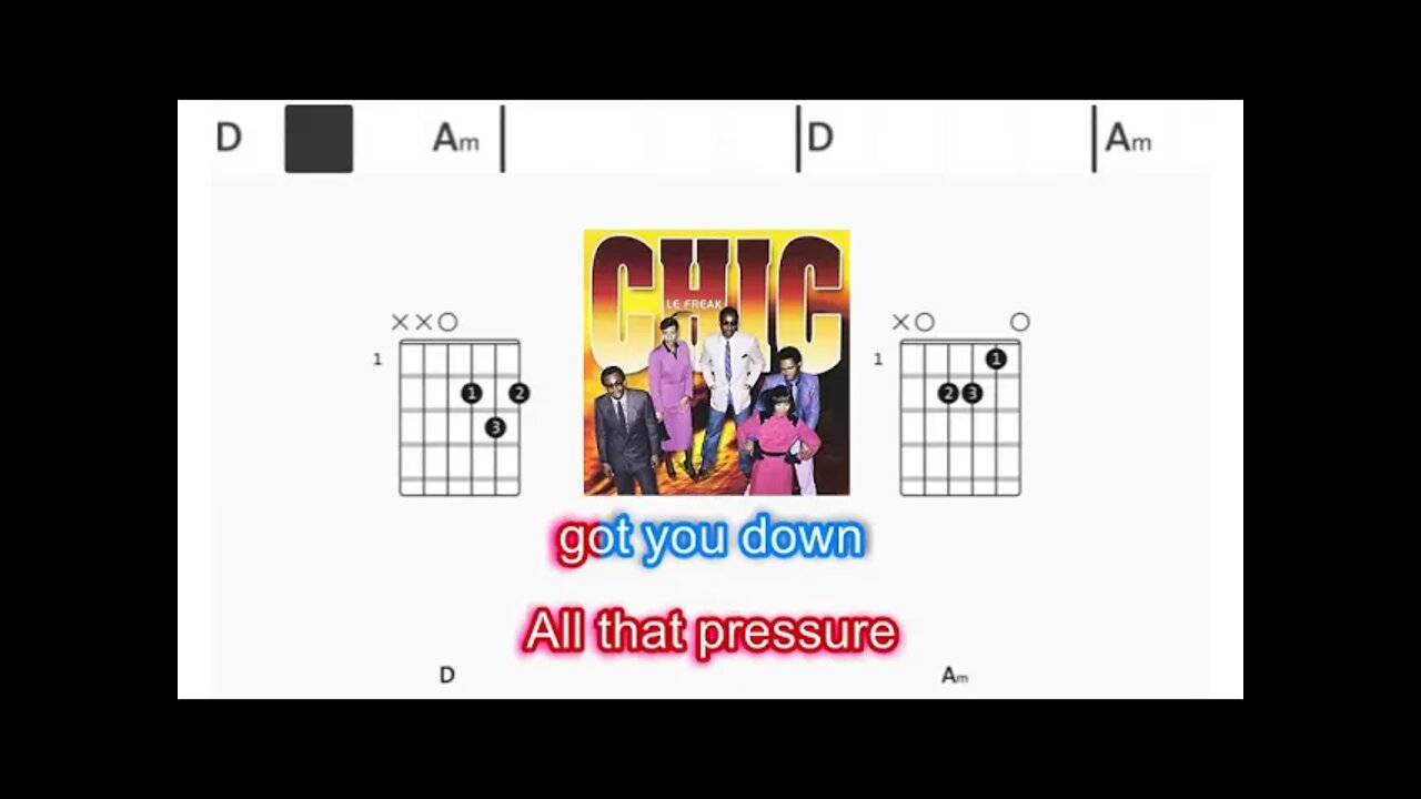 Chic - Le freak - (Chords & Lyrics like a Karaoke)