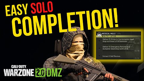 EASY SOLO Medical Mule Mission Completion for White Lotus | Call of Duty Warzone 2.0 DMZ