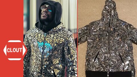 Floyd Mayweather Shows Off His $18K Mirrored Hoodie!