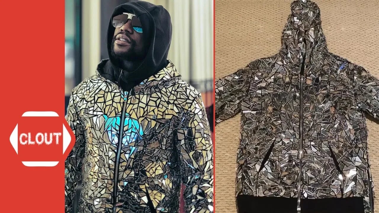 Floyd Mayweather Shows Off His $18K Mirrored Hoodie!