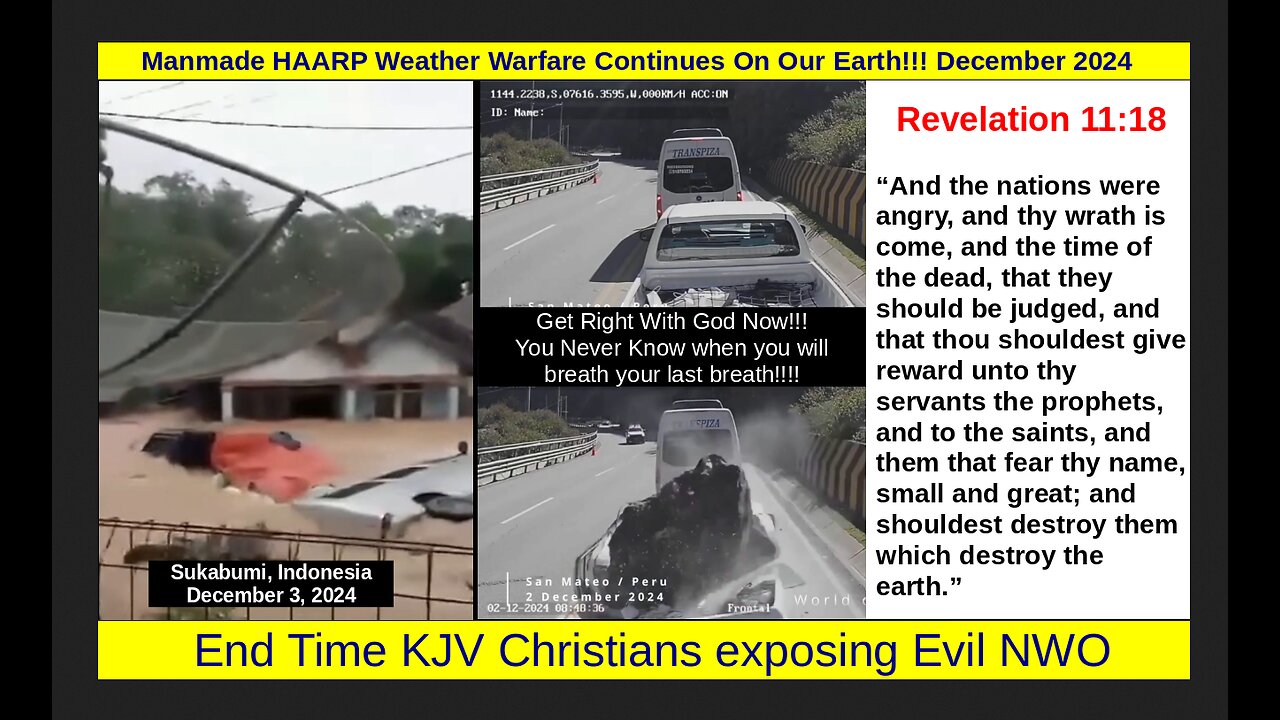 Manmade HAARP Weather Warfare Continues On Our Earth!!! December 2024