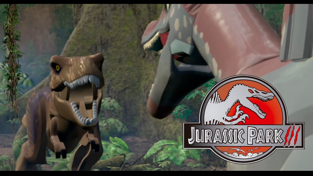 Spinosaurus vs T-Rex - Lego Jurassic World Playthrough Part 7 (No Commentary)