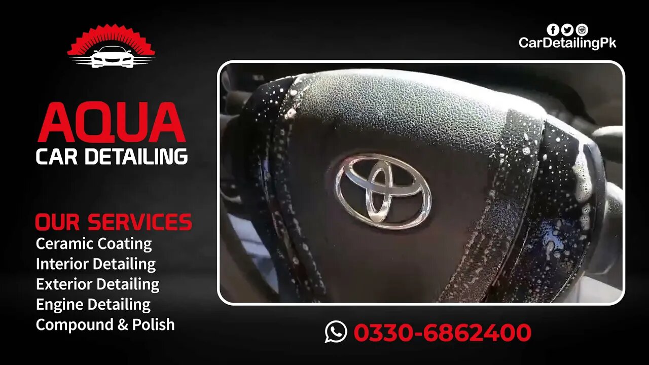 Toyota AQUA Complete Interior And Exterior Car Detailing In Islamabad