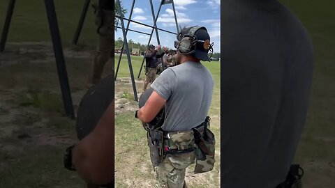 Shooting relay Drill with 100lb Bag!