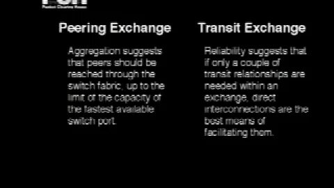Panel Economic Differences Between Transit and Peering Exchanges